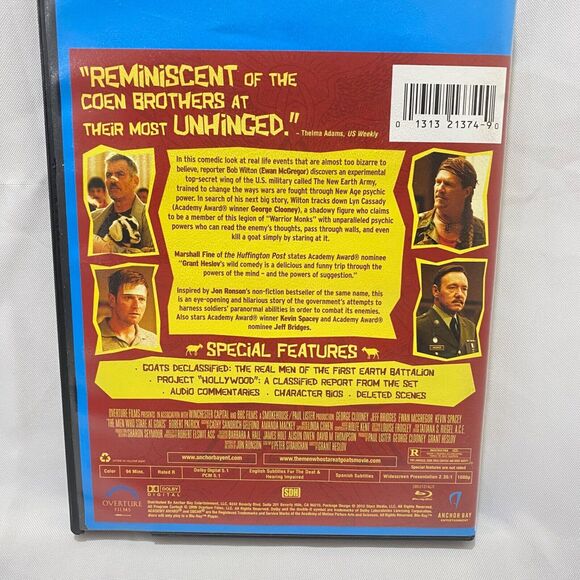The Men Who Stare At Goats Blu Ray Rated R With Tall Case George Clooney - Picture 4 of 9